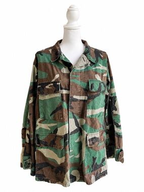 Vintage Woodland Army Jacket